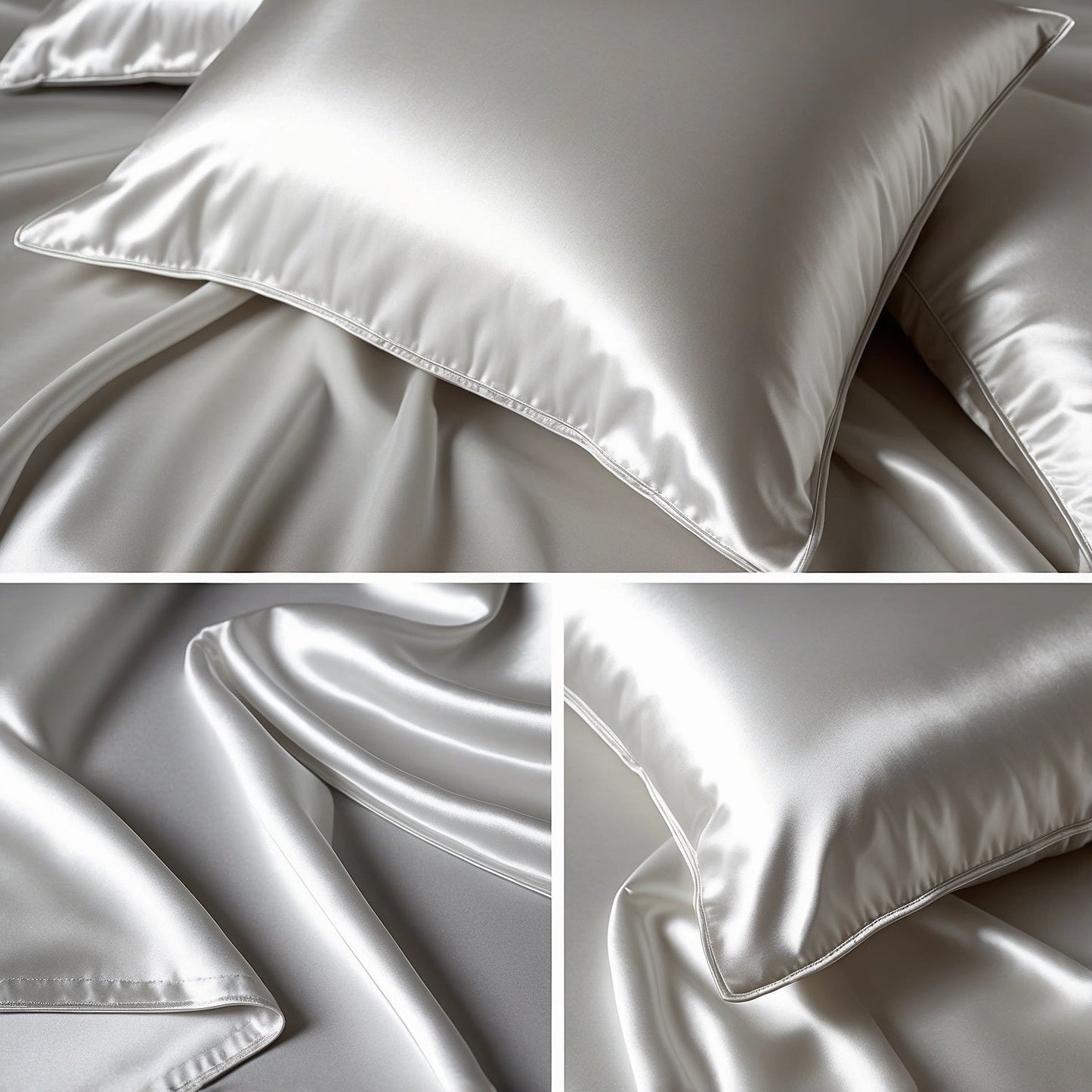 SET DI 4 PEZZI PER LETTO DI LUSSO IN SETA EGIZIANA