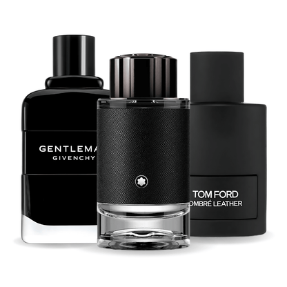 SET: TOM FORD OMBRE LEATHER, GIVENCHY GENTLEMAN, MONTBLANC EXPLORER